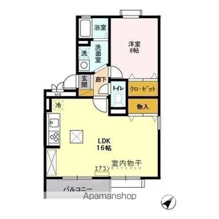 サバーブトリプルII II【1階】の間取り