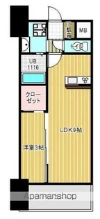 LIFEFIELD二日市駅前【13階】の間取り