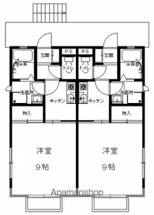 クレスト関屋田町【1階】の間取り