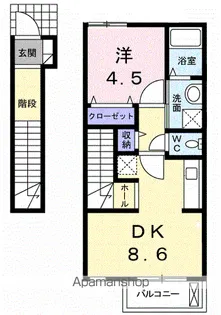 アヴニール【2階】の間取り