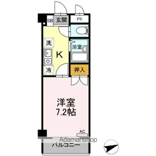 セジュール浦上【2階】の間取り