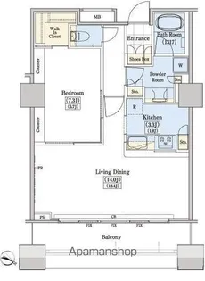 レジディアタワー上池袋(タワー棟)【10階】の間取り