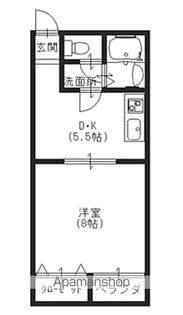 ハイツサンフラワーA棟【103号室号室】の間取り