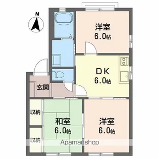 グランシードあい C棟【1階】の間取り