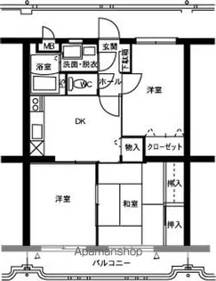 ユーミー青柳3号館【202号室】の間取り