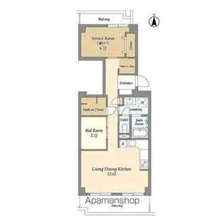 コンフォリア竹ノ塚イースト【5階】の間取り