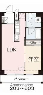 コリドールベルエア【6階】の間取り