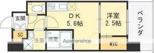 セレニテ福島プリエ【4階】の間取り
