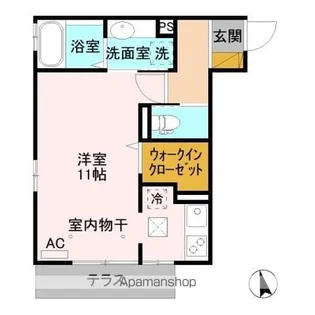 JーROOM妃 参番館 東之門【1階】の間取り