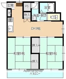 ケンスイビル【3階】の間取り