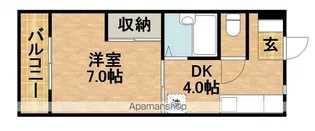 ハーベスト上島【101号室】の間取り