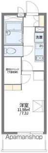 レオパレスコンパル唐湊 弐番館【1階】の間取り