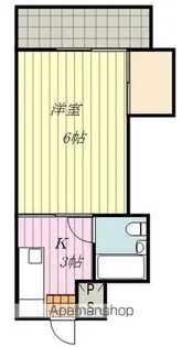トロワボヌール北久米【105号室】の間取り