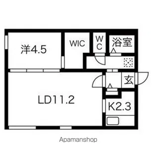 ART PARK II(アートパーク II)【40120号室】の間取り