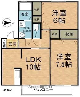 サン・ローラ穂高【2階】の間取り