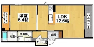 ウインドベル 堺東【2階】の間取り