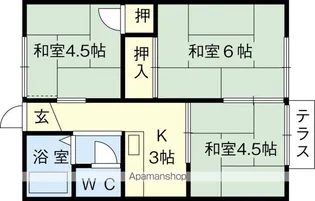 ハイツ松本【2階】の間取り