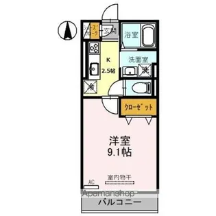 ルミナス ハイム【2階】の間取り