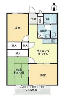 フォブール大井B【2階】の間取り