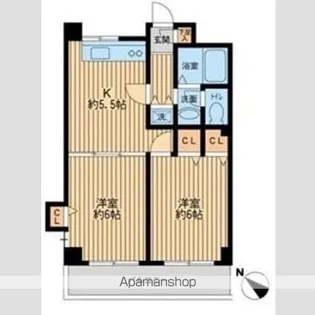 プライムアーバン新宿落合【2階】の間取り