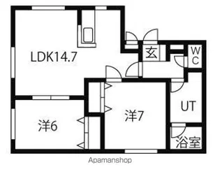カッスル28【201号室】の間取り