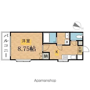 YKマンション【205号室】の間取り