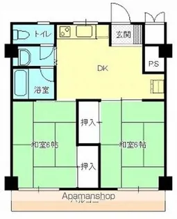 カーサ一番丁【204号室】の間取り