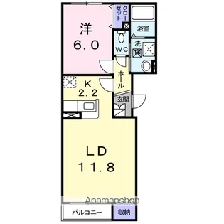 ヴェル・ドール【2階】の間取り