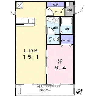 アビタシオンⅢ【2階】の間取り