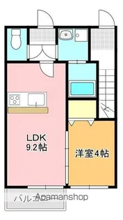 ラフォーレ名残Ⅵ C【2階】の間取り