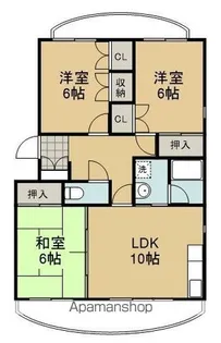 ポルタ草薙B【205号室】の間取り