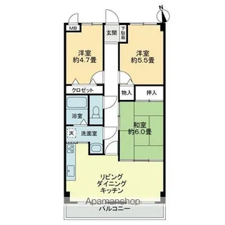 スカール太田【6階】の間取り