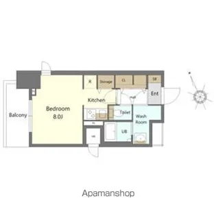 S-RESIDENCE四日市駅前couleur(クルール)【15階】の間取り