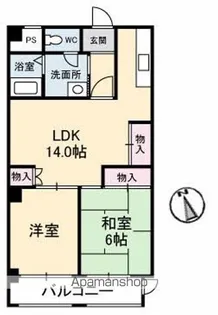 メゾンブランシュ【5階】の間取り
