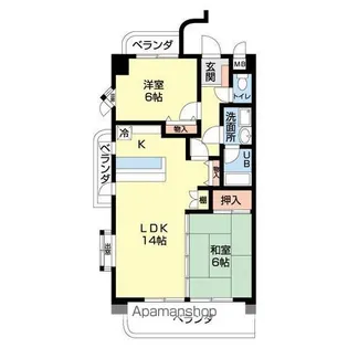 グランメール呼続【2階】の間取り