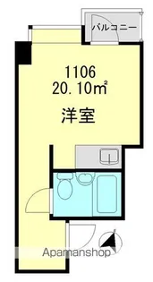 キャッスル新宿【11階】の間取り