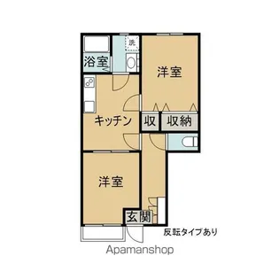サニープレイス B棟【1階】の間取り