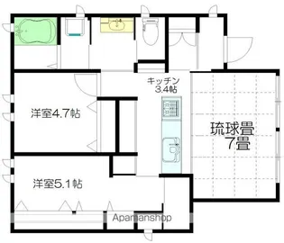 シャーメゾン高円寺南【101号室】の間取り