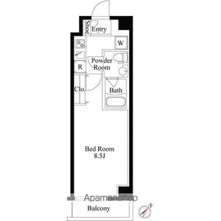 GRAN PASEO 神楽坂【4階】の間取り