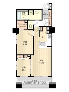 HF銀座レジデンスEAST【2階】の間取り