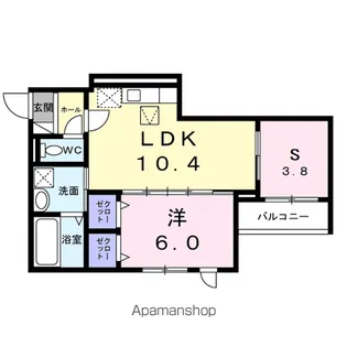 ヒカルサ枚方高野道【1階】の間取り