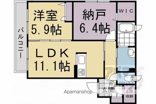 シャーメゾンDD【105号室】の間取り