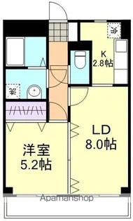 ユーミーセンター・コムKM【3階】の間取り
