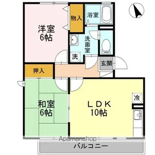 グランツ松島 B棟【1階】の間取り