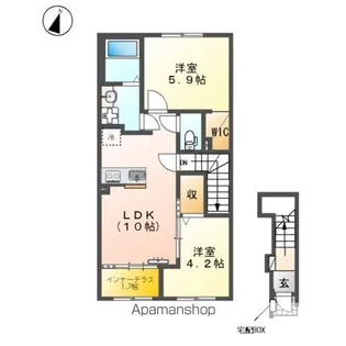 ORIENTAL COURT【2階】の間取り