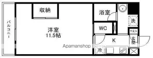ロイヤルパーク大町【703号室】の間取り