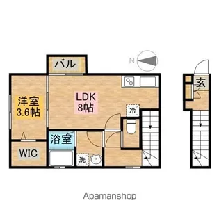 ローズコート M【2階】の間取り