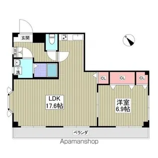 キャッスル東京【3階】の間取り