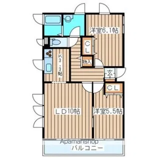 ハイデルベルグ【1階】の間取り