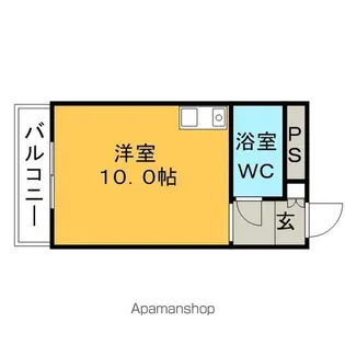 1Rの間取り画像